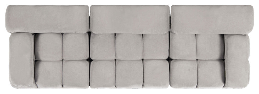 Marcel 109.5" Modular Sofa, Pebble Gray Corduroy