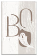Boo Faux Wood 12x18 Canvas Wall Art