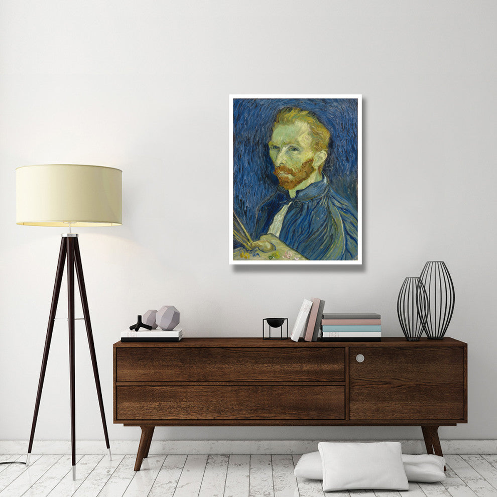 "Self-Portrait, 1889" Digital Paper Print by Vincent van Gogh, 32"x42"
