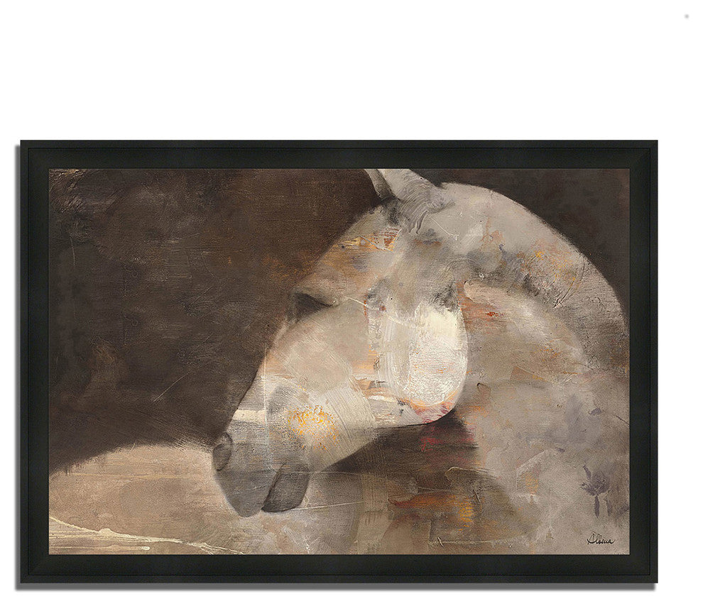 "Looking Back" By Albena Hristova, Framed Painting Print, Ready To Hang