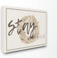 "Stay A While Strawflower Wreath" 16x20, Stretched Canvas Wall Art