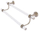Pacific Beach 24" Double Towel Bar with Dotted Accents, Antique Pewter