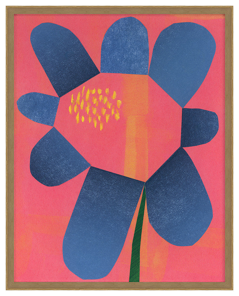 Flower Collage 2 Fine Art Print, Oak, 46"x36"