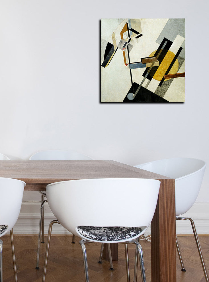 Epic Graffiti "Proun 19D" by El Lissitzky Giclee Canvas Wall Art, 18"x18"