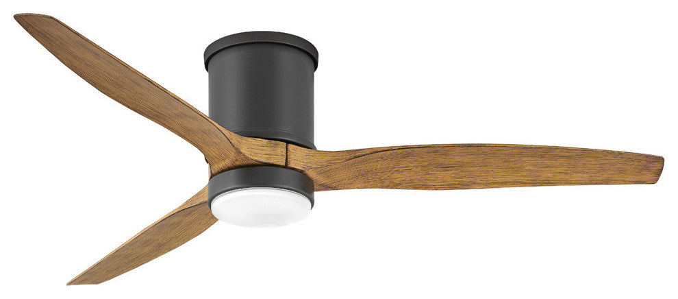 Hinkley Hover 52" Integrated LED Flush Mount Ceiling Fan, Matte Black