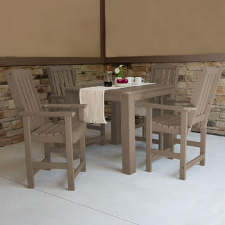 Lehigh 5-Piece Square Counter-Height Dining Set, Woodland Brown
