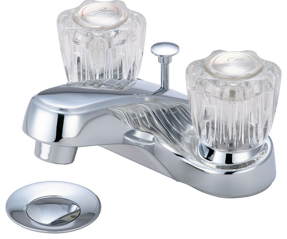 Elite Two Handle Bathroom Faucet, Polished Chrome