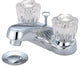 Elite Two Handle Bathroom Faucet, Polished Chrome