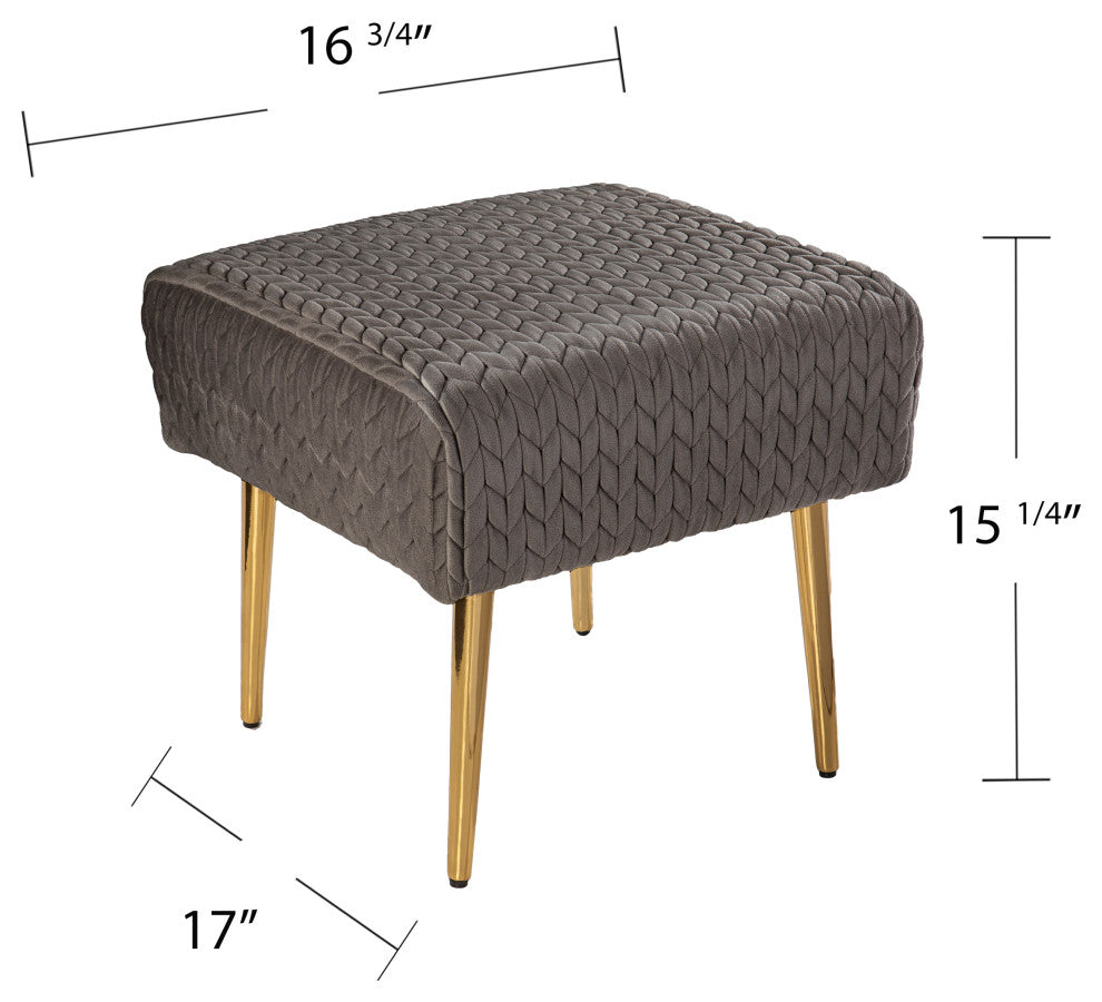 Urbana Woven Upholstered Ottoman