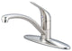 Single Handle Kitchen Faucet, PVD Brushed Nickel