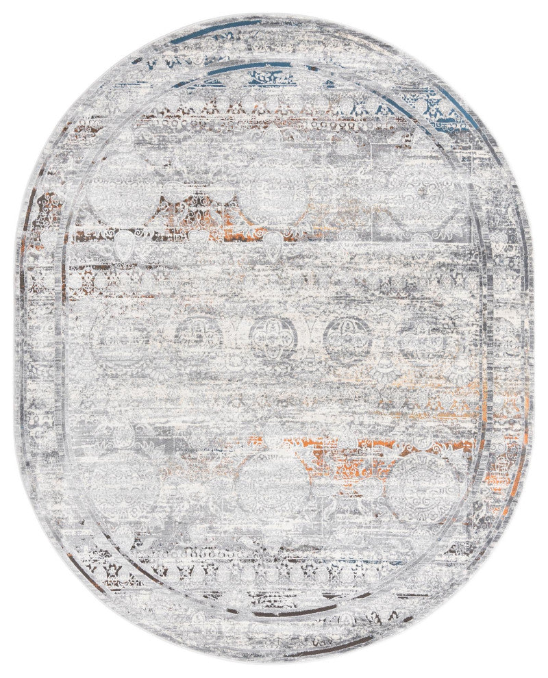 Unique Loom Charlotte Finsbury Rug, Multi, 7'10x10'Oval