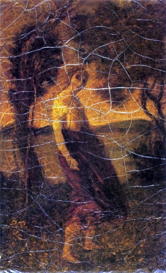 Albert Pinkham Ryder Country Girl, Gallery Wrapped Canvas Print, 18"x27"