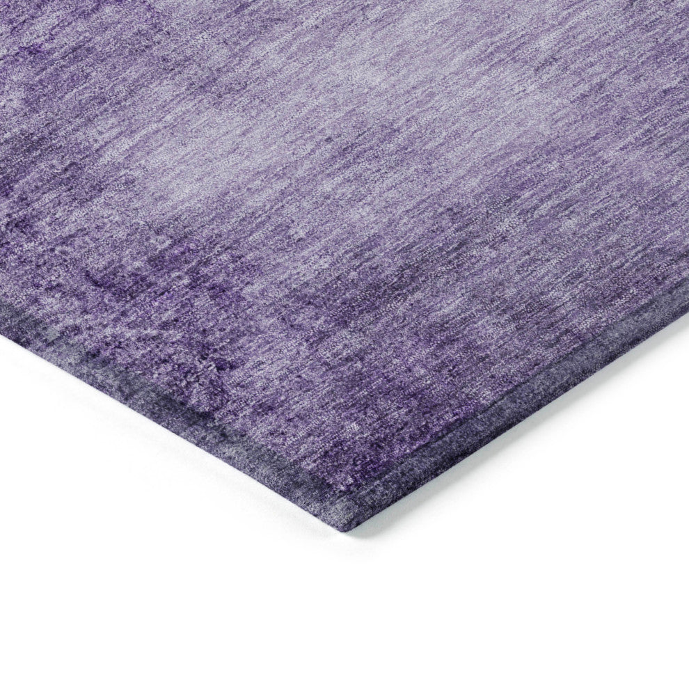 Machine Washable Indoor/Outdoor Chantille ACN1884 Purple 2'3" x 7'6" Runner Rug