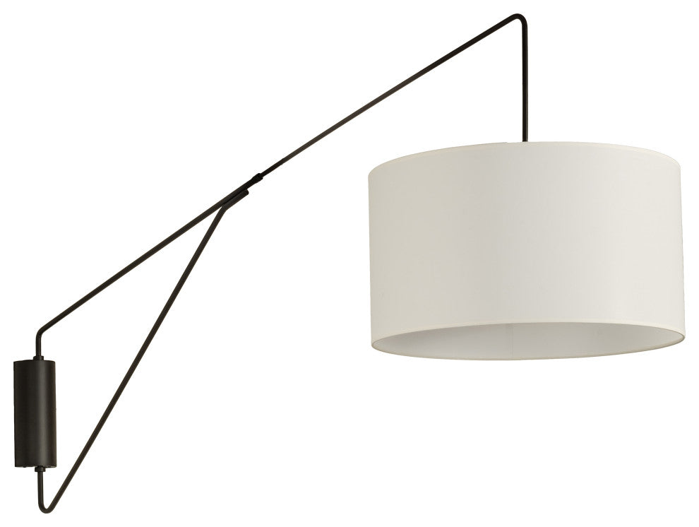 22" Wide Cilindro Textrene Swing Arm Wall Sconce