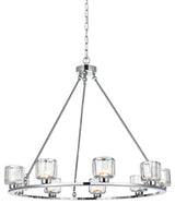 Home Living 36" Chandelier, Chrome