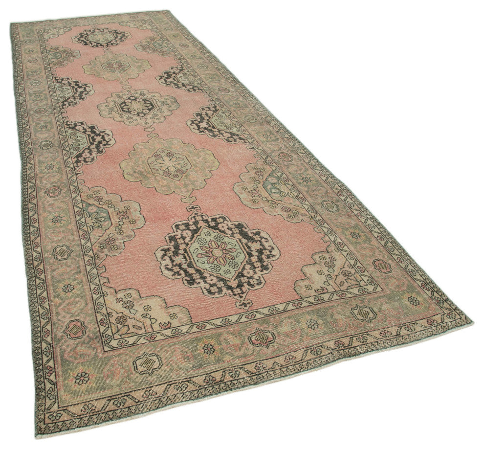 Rug N Carpet - Handwoven Oriental 4' 7" x 12' 8" Antique Runner Rug