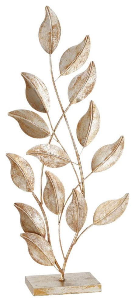 Gilt Leafy Branches Sculpture