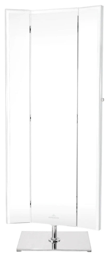Trifecta Full Length Vanity Mirror, White