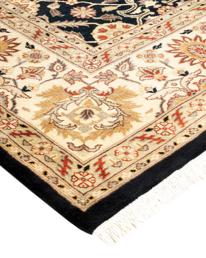 Mogul, One-of-a-Kind Hand-Knotted Area Rug Black, 8' 3" x 10' 4"