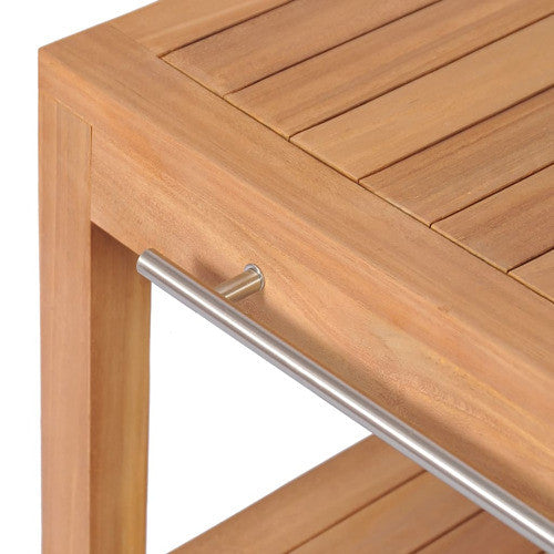 vidaXL Vanity Cabinet Warm Teak Solid Teak wood Large Vanity Cabinet