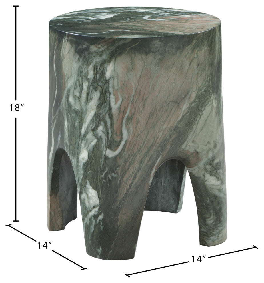 Foligno Concrete End / Side Table, Green