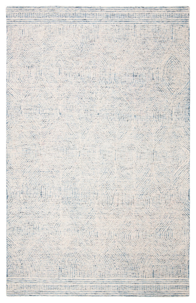 Safavieh Couture Abstract Collection, ABT340 Rug, Ivory/Blue, 12'x18'