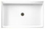 Veritek Single Threshold Shower Floor, White, 34"x54", 54"x34"x5.5"