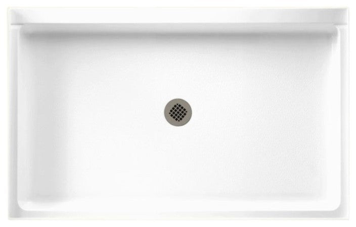 Veritek Single Threshold Shower Floor, White, 34"x54", 54"x34"x5.5"