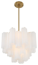 Crystorama Lighting Group ADD-300-WH Addis 4 Light 18"W Waterfall - Polished