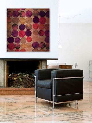 "Circular Mechanisms" Painting Print on Brushed Aluminum