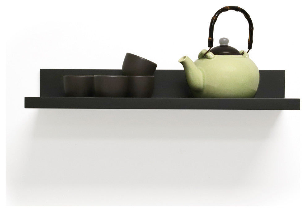 InPlace Deep Ledge Shelf, Black, 24"