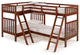 Aurora Twin Over Twin Bunk Bed with Quad-Bunk Extension