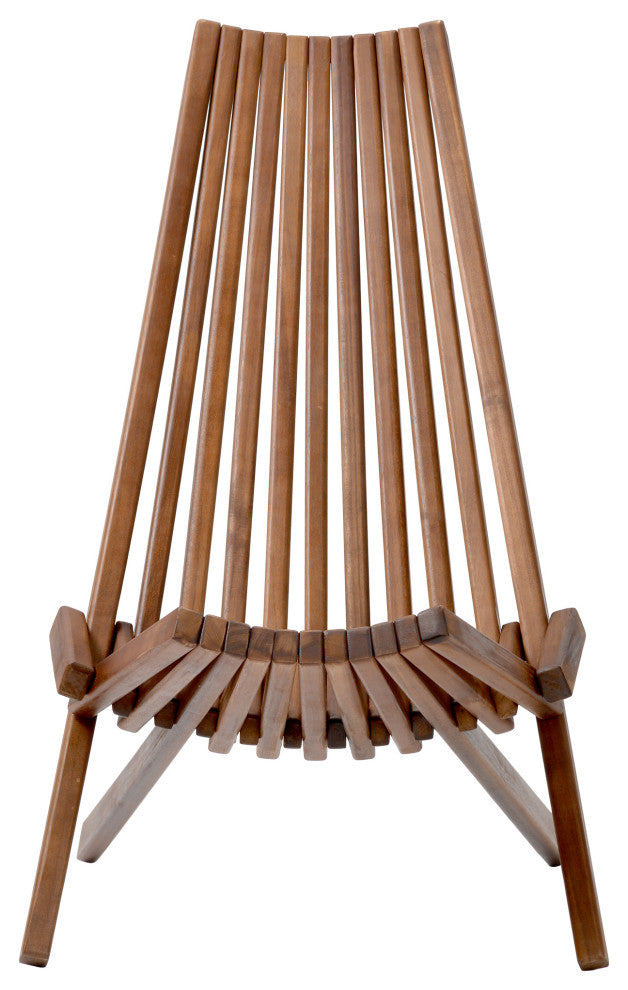 Folding Wood Chair, Indoor/Outdoor