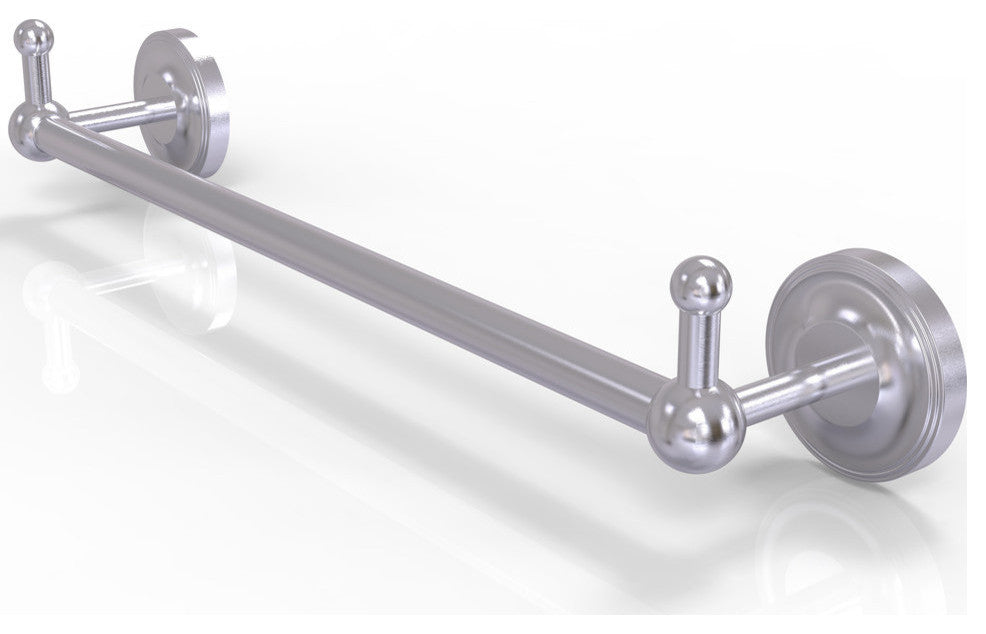 Prestige Regal 36" Towel Bar with Integrated Hooks, Satin Chrome