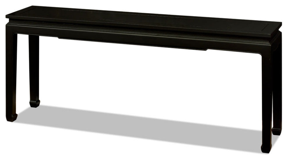 Black Elmwood Zen Style Asian Console Table