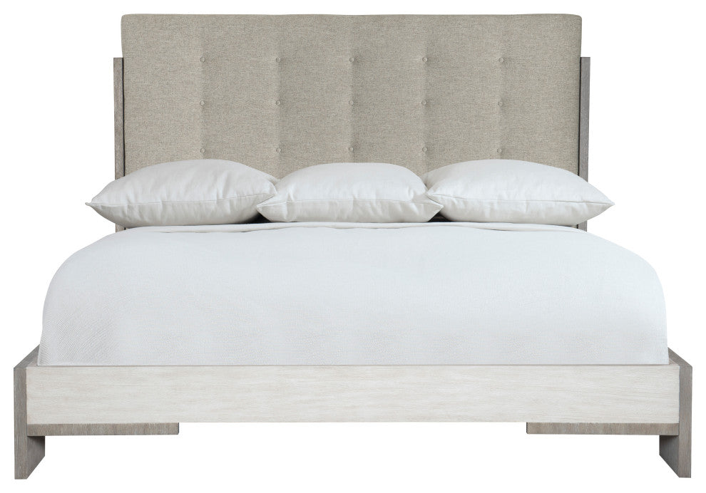 Bernhardt Foundations Upholstered Button Tufted Panel Bed, California King