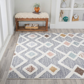 Monique Trellis High-Low Multi/Gray 3'x5' Area Rug