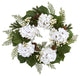 24" Gold Trimmed Hydrangea and Berry Wreath