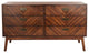 Safavieh Couture Donald 6 Drawer Dresser, Dark Walnut