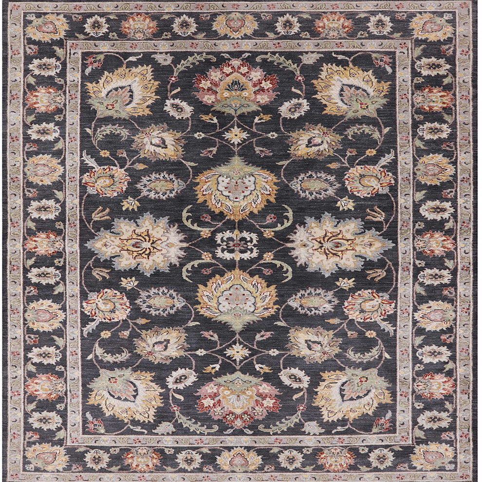 Ahgly Company Indoor Square Mid-Century Modern Area Rugs, 8' Square