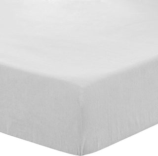 Bare Home Fleece Fitted Bottom Sheet Multi-Pack, White, Queen, Set of 5