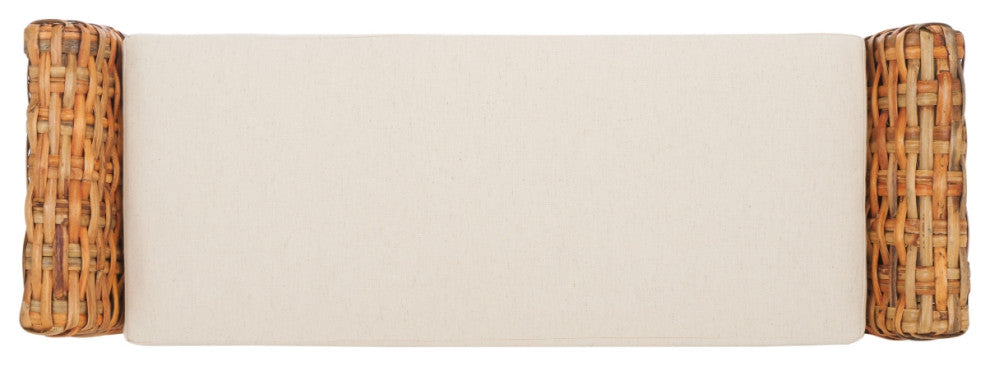 Safavieh Palermo Bench, White/Natural