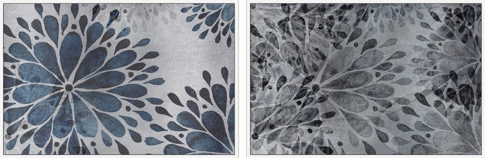Petal Explosions Diptych, 72x24