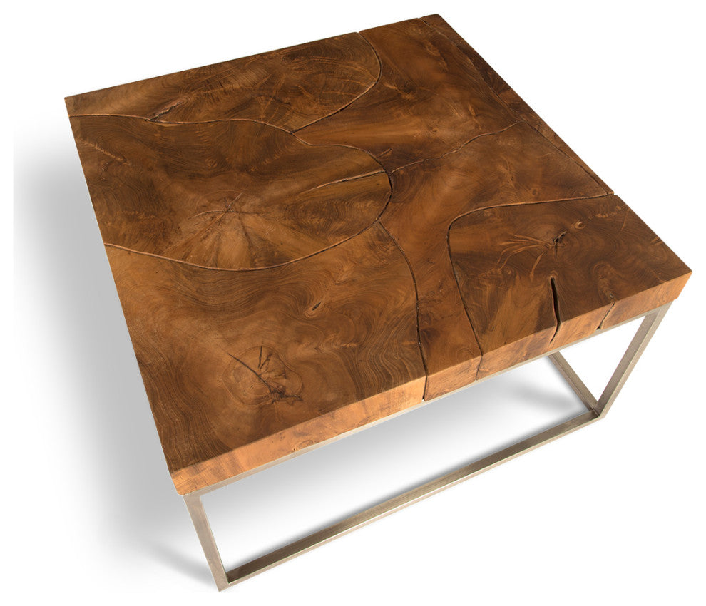 Teak Puzzle Coffee Table