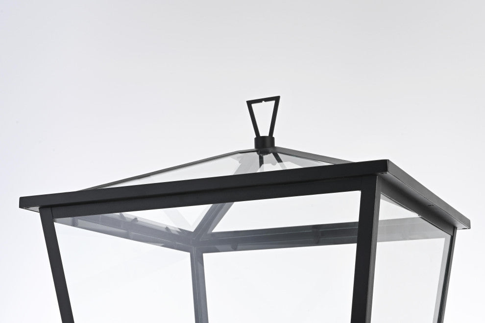 Home Living 20" Outdoor Post Light, Black