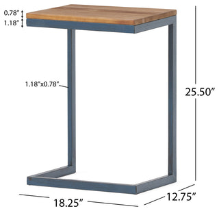 GDF Studio Ramona Fir wood Antique Accent Table, Large