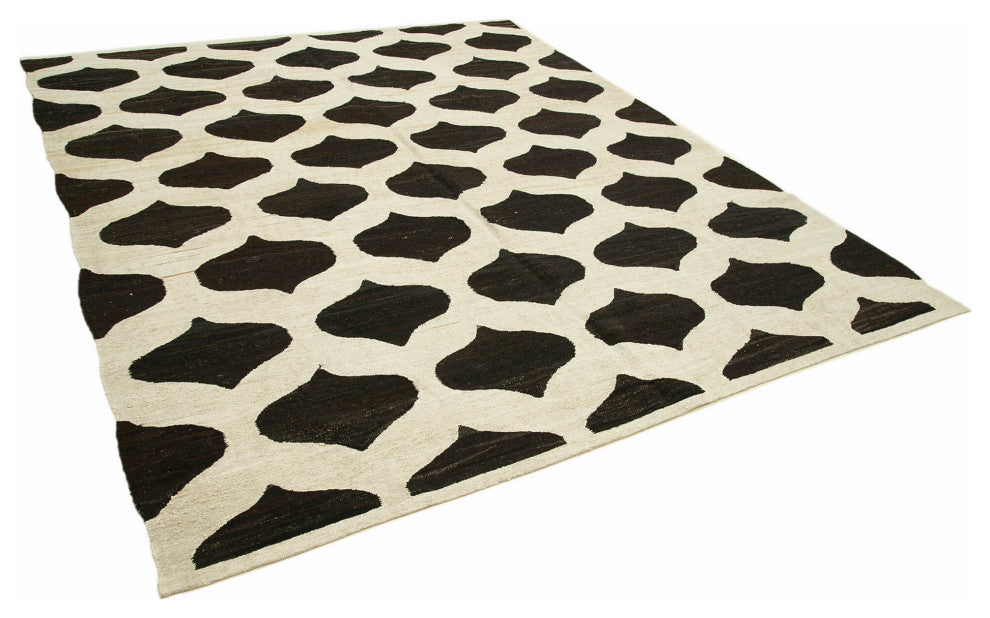 Rug N Carpet - Handwoven Turkish 8' 2'' x 10' 2'' Flatweave Wool Kilim Rug