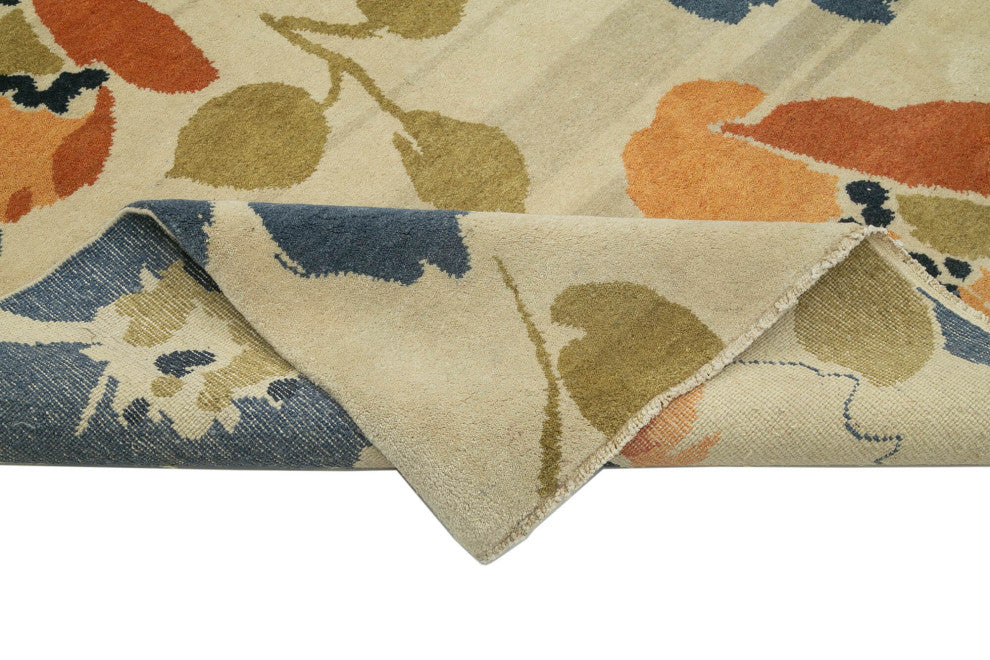 Rug N Carpet - Handmade Oriental 10' 0" x 14' 4" Soft Oushak Area Rug