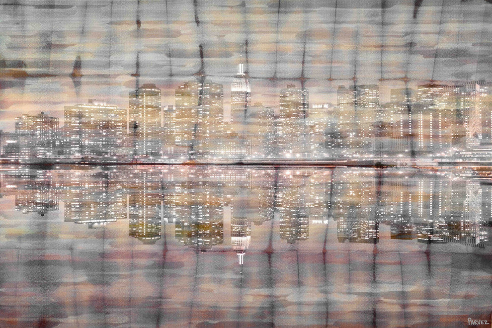 "Bright Lights" Print on Canvas, 18"x12"