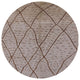 Ahgly Company Indoor Round Mid-Century Modern Area Rugs, 4' Round